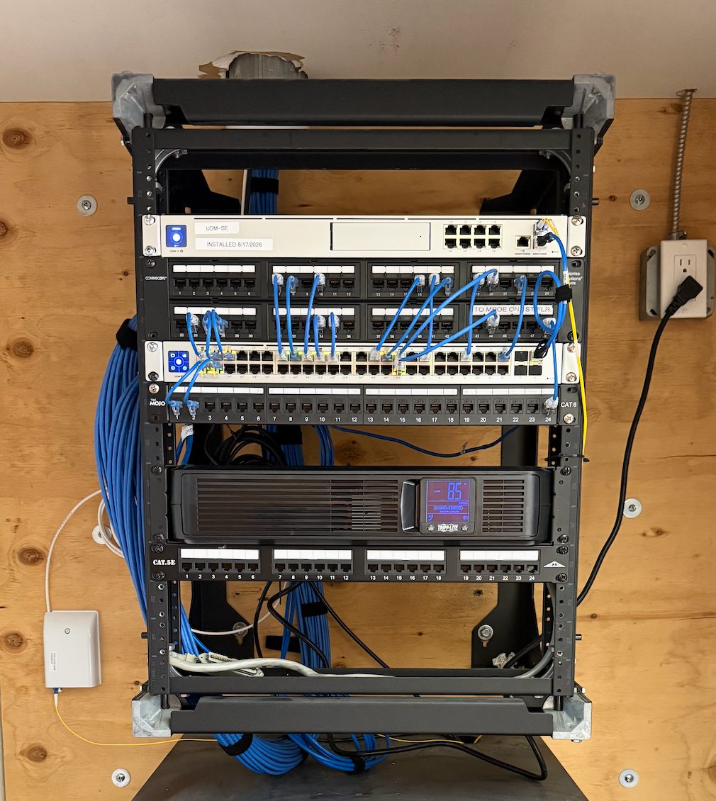 Professional Network Cable Cleanup & Organization at T2 Systems LLC